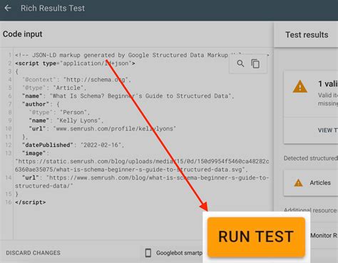 test schema markup